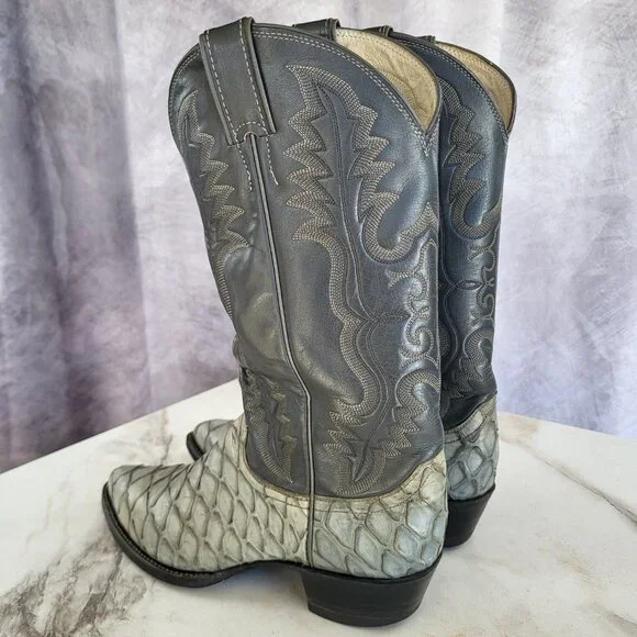 Justin Pre Ban Ant Eater Western Cowboy Boots Men's Size 8.5 D - Picture 5 of 16